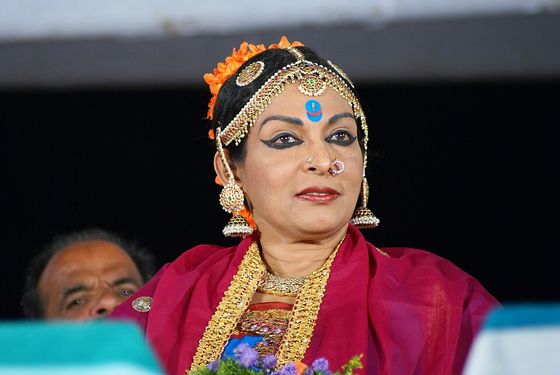 Mallika Sarabhai in dance costume